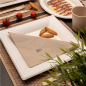 Image ASSIETTES CARRÉES 'BIONIC'  26,2x26,2x1,9 CM BLANC BAGASSE (300 UNITÉ) #4