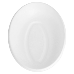 Image ASSIETTES OVALES 'BIONIC'  20,3x13,5x4 CM BLANC BAGASSE (300 UNITÉ) #3