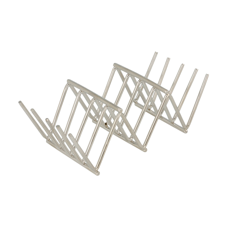 Image RACK MINI TACOS 'ARTINOX'  11,8x5,1x3,7 CM ARGENTE INOX (1 UNITÉ) #1