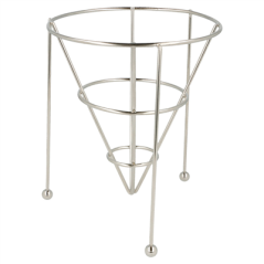 Image BASKET STACKABLE 12,7x15,24 CM ARGENTE INOX (12 UNITÉ) #1