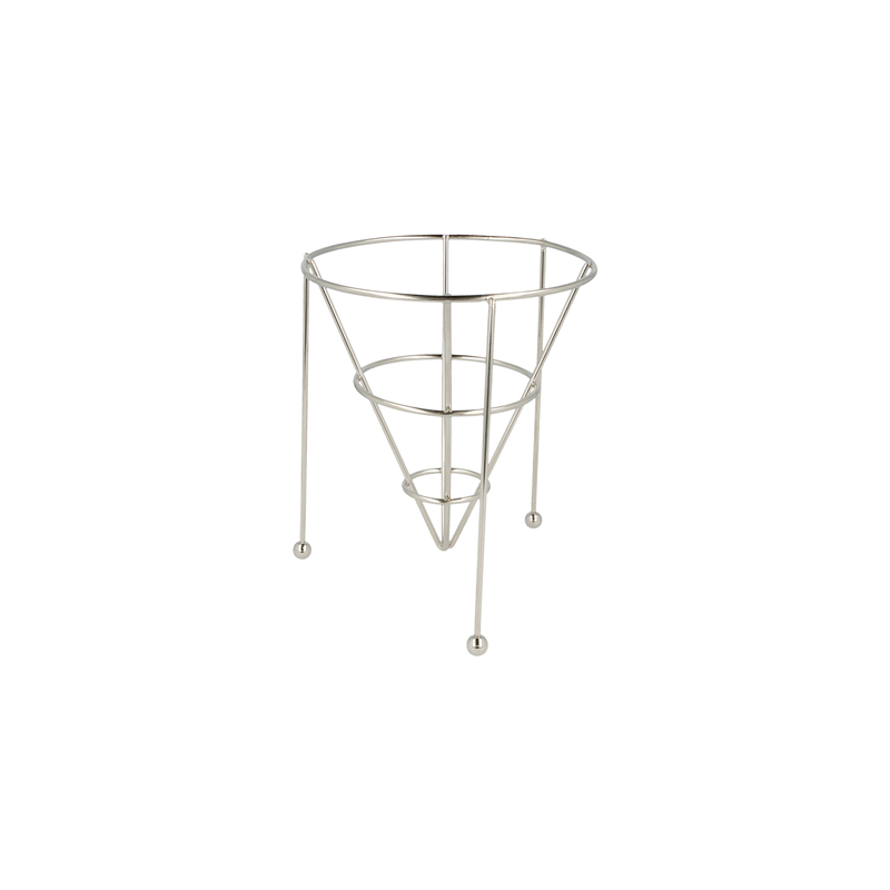 BASKET STACKABLE  12,7x15,24 CM ARGENTE INOX (12 UNITÉ)