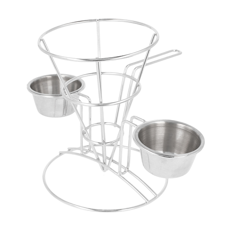 Image BASKET AVEC 2 RÉCIPIENTS 'ARTINOX'  10,8x15,24 CM ARGENTE INOX (12 UNITÉ) #1