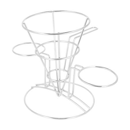 BASKET AVEC 2 RÉCIPIENTS 'ARTINOX'  10,8x15,24 CM ARGENTE INOX (12 UNITÉ)