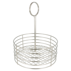 Image BASKET ROND  Ø 19x24 CM ARGENTE INOX (1 UNITÉ) #1