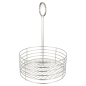 Image BASKET ROND  Ø 22x30,5 CM ARGENTE INOX (1 UNITÉ) #1