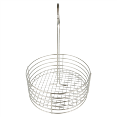 Image BASKET ROND  Ø 22x30,5 CM ARGENTE INOX (1 UNITÉ) #3