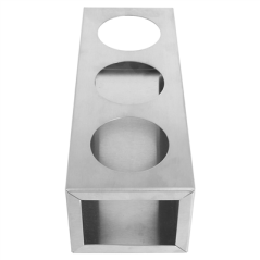 Image PORTE 3 POIRES À SAUCES 240 ML  23x8,5x8 CM ARGENTE INOX (1 UNITÉ) #3