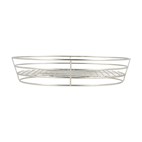 BASKET OVALE 'ARTINOX'  28x20,5x5,7 CM ARGENTE INOX (24 UNITÉ)