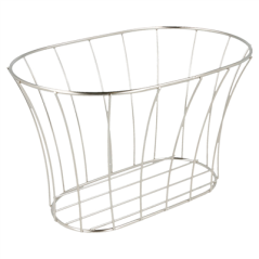 Image BASKET STYLE TOSCANE 'ARTINOX'  21x12,7x12,7 CM ARGENTE INOX (12 UNITÉ) #1