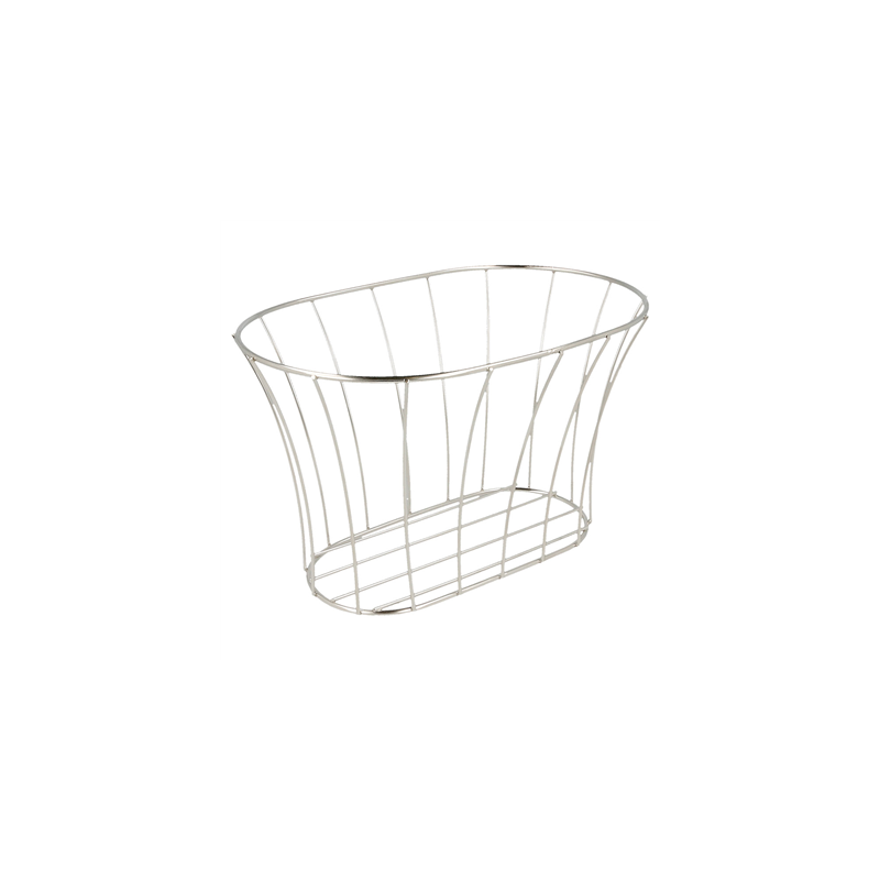 BASKET STYLE TOSCANE 'ARTINOX'  21x12,7x12,7 CM ARGENTE INOX (12 UNITÉ)