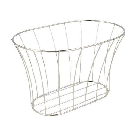 Image BASKET STYLE TOSCANE 'ARTINOX'  21x12,7x12,7 CM ARGENTE INOX (12 UNITÉ) #1
