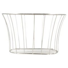 BASKET STYLE TOSCANE 'ARTINOX'  21x12,7x12,7 CM ARGENTE INOX (12 UNITÉ)