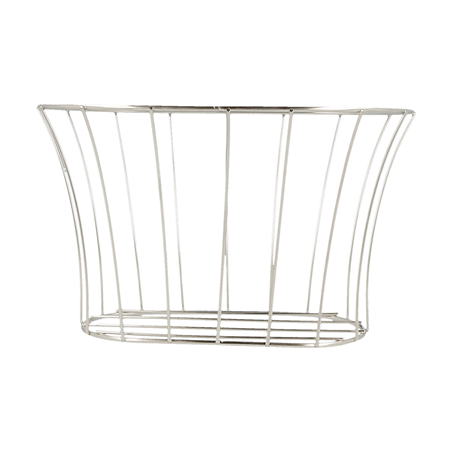 BASKET STYLE TOSCANE 'ARTINOX'  21x12,7x12,7 CM ARGENTE INOX (12 UNITÉ)