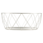 Image BASKET STYLE TOSCANE  25,5x12,7x10,2 CM ARGENTE INOX (12 UNITÉ) #2
