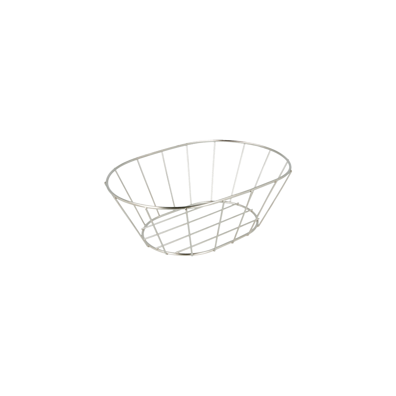 BASKET STYLE TOSCANE 'ARTINOX'  21,6x14x7,6 CM ARGENTE INOX (24 UNITÉ)