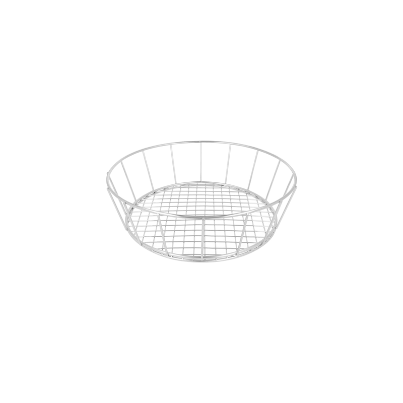 BASKET ROND 'ARTINOX'  Ø 24,1x7 CM ARGENTE INOX (12 UNITÉ)