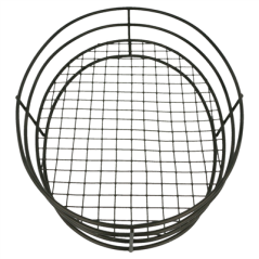 Image BASKET OVALE  28x20,5x5,7 CM NOIR ACIER (24 UNITÉ) #3