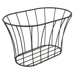 Image BASKET STYLE TOSCANE  21x12,7x12,7 CM NOIR ACIER (12 UNITÉ) #1