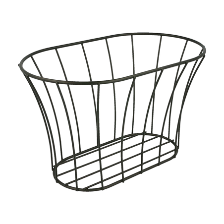 Image BASKET STYLE TOSCANE 21x12,7x12,7 CM NOIR ACIER (12 UNITÉ) #1