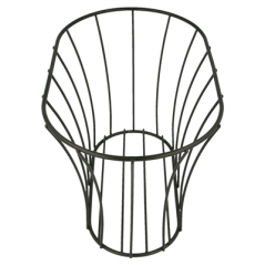 Image BASKET STYLE TOSCANE  21x12,7x12,7 CM NOIR ACIER (12 UNITÉ) #3