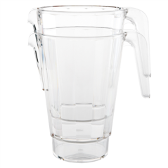 Image PICHETS EMPILABLES 1500 ML Ø 13,6/7,6x20 CM TRANSPARENT POLYCARBONATE (12 UNITÉ) #1