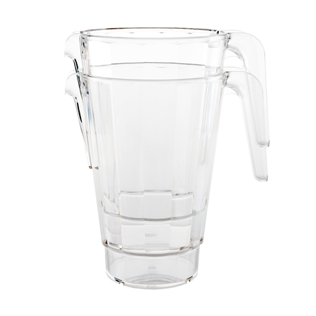 Image PICHETS EMPILABLES 1500 ML Ø 13,6/7,6x20 CM TRANSPARENT POLYCARBONATE (12 UNITÉ) #1