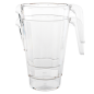 Image PICHETS EMPILABLES 1500 ML Ø 13,6/7,6x20 CM TRANSPARENT POLYCARBONATE (12 UNITÉ) #1