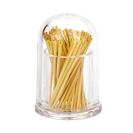 Image RANGES CURE DENTS  Ø 5x8 CM TRANSPARENT ACRYLIQUE (24 UNITÉ) #1