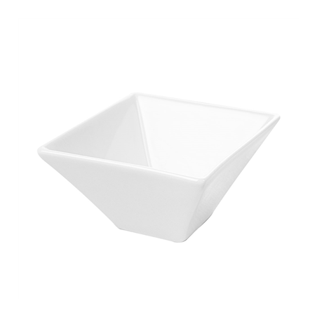 Image BOLS CARRÉS 300 ML 12,2x6 CM BLANC PORCELAINE (6 UNITÉ) #1