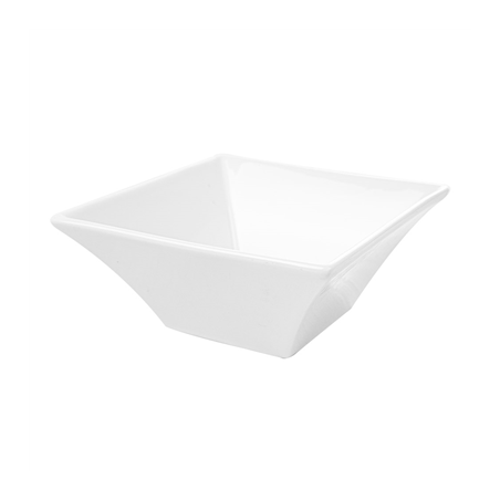 Image BOLS CARRÉS 500 ML 14,9x5,5 CM BLANC PORCELAINE (6 UNITÉ) #1