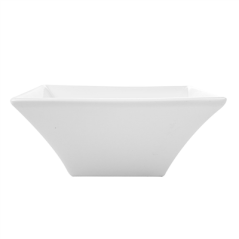 BOLS CARRÉS 500 ML 14,9x5,5 CM BLANC PORCELAINE (6 UNITÉ)