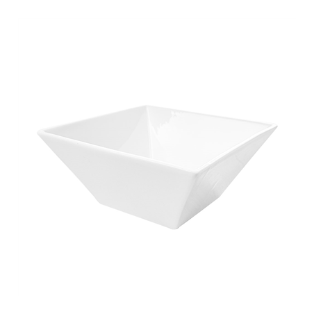 Image BOLS CARRÉS 1000 ML 17,5x7 CM BLANC PORCELAINE (3 UNITÉ) #1