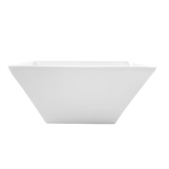 BOLS CARRÉS 1000 ML 17,5x7 CM BLANC PORCELAINE (3 UNITÉ)