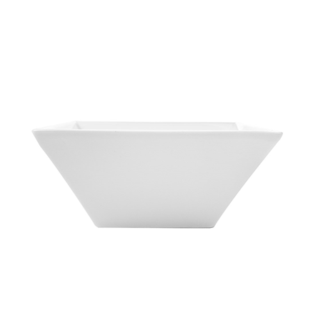 BOLS CARRÉS 1000 ML 17,5x7 CM BLANC PORCELAINE (3 UNITÉ)