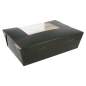 BOÎTES AMÉRICAINES AVEC FÊNETRE 1350 ML 300 G/M2 15,3x12,1x6,4 CM NOIR CARTON (300 UNITÉ) Image BOÎTES AMÉRICAINES AVEC FÊNETRE 1350 ML 300 G/M2 15,3x12,1x6,4 CM NOIR CARTON (300 UNITÉ) #2