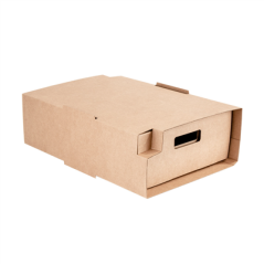 Image PLATEAUX "TRAITEUR" PETIT + ÉTUI 400 G/M2 34x26,5x11,5 CM HAVANE KRAFT (25 UNITÉ) #1