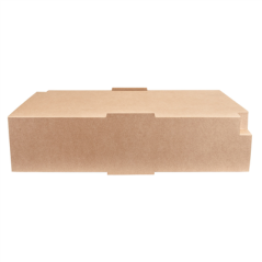 PLATEAUX "TRAITEUR" GRAND + ÉTUI 400 G/M2 45,5x34x11,5 CM HAVANE KRAFT (25 UNITÉ)