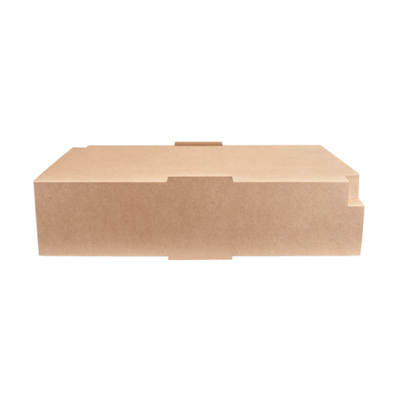 PLATEAUX "TRAITEUR" GRAND + ÉTUI  400 G/M2 45,5x34x11,5 CM HAVANE KRAFT (25 UNITÉ)