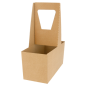 PORTE-GOBELETS, 2 GOBELETS 300 G/M2 18x8x24 CM NATUREL CARTON ONDULÉ MICROCANAL (200 UNITÉ) Image PORTE-GOBELETS, 2 GOBELETS 300 G/M2 18x8x24 CM NATUREL CARTON ONDULÉ MICROCANAL (200 UNITÉ) #1