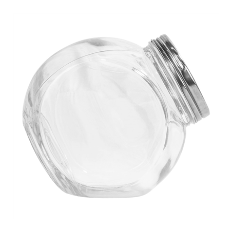 POT POUR STOCKER INCLINÉ 'WAKI GLASS' 4430 ML 22,5x15x22,5 CM TRANSPARENT VERRE (6 UNITÉ)