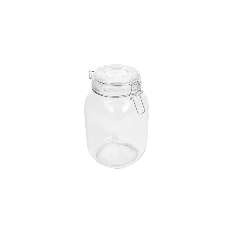 POT STOCKAGE + FERMETURE CLIP 'WAKI GLASS' 1,5 L Ø 10,5x19,5 CM TRANSPARENT VERRE (12 UNITÉ) POT STOCKAGE + FERMETURE CLIP 'WAKI GLASS' 1,5 L Ø 10,5x19,5 CM TRANSPARENT VERRE (12 UNITÉ)