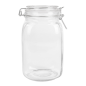 POT STOCKAGE + FERMETURE CLIP 'WAKI GLASS' 1,5 L Ø 10,5x19,5 CM TRANSPARENT VERRE (12 UNITÉ) Image POT STOCKAGE + FERMETURE CLIP 'WAKI GLASS' 1,5 L Ø 10,5x19,5 CM TRANSPARENT VERRE (12 UNITÉ) #2