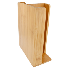 Image PORTE VERRES ET COUVERCLES  23x12x30 CM NATUREL BAMBOU (1 UNITÉ) #3