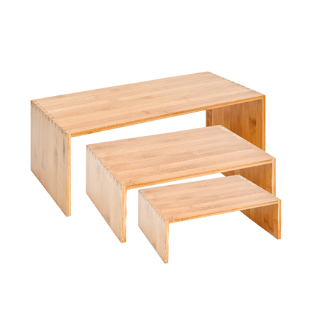 Image 3 U. ÉLEVATEURS BUFFET MOYENS   NATUREL BAMBOU (1 UNITÉ) #1