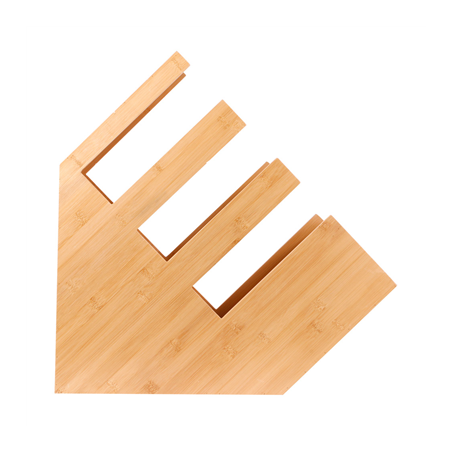 ORGANIZATEURS GOBELETS & COUVERCLES  14x50x50 CM NATUREL BAMBOU (2 UNITÉ)