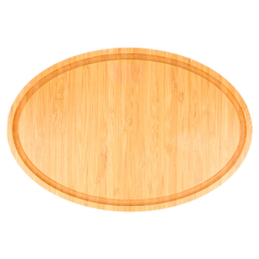 Image PLATEAU OVALE  30,6x20,4x2 CM BAMBOU (1 UNITÉ) #3