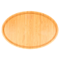 Image PLATEAU OVALE  30,6x20,4x2 CM BAMBOU (1 UNITÉ) #3