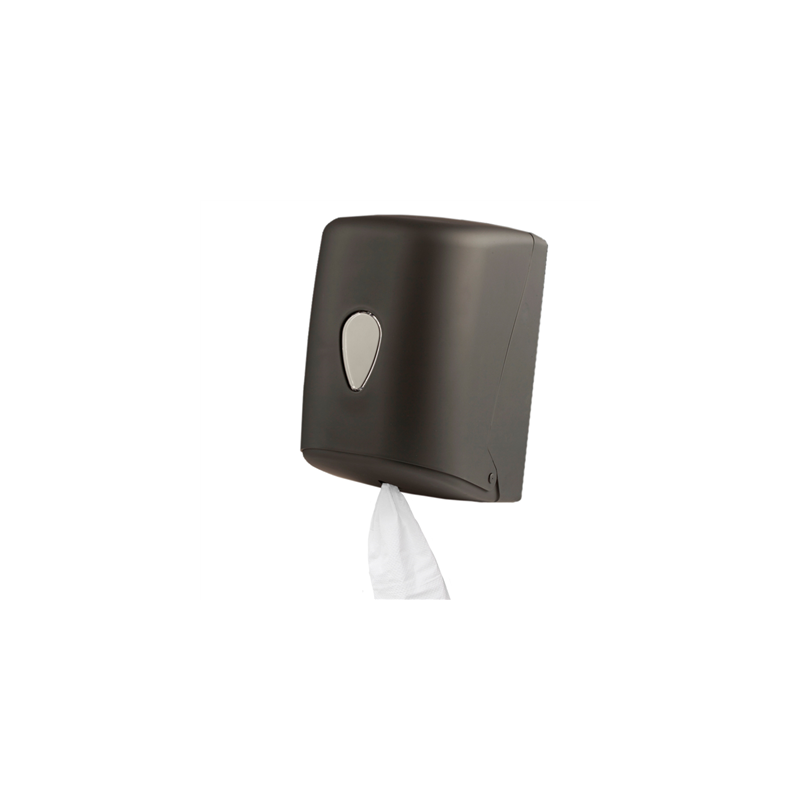 DISTRIBUTEUR POUR ESSUIE-MAINS 'MAXI BARRIL'  24x24x32,5 CM NOIR ABS (1 UNITÉ)