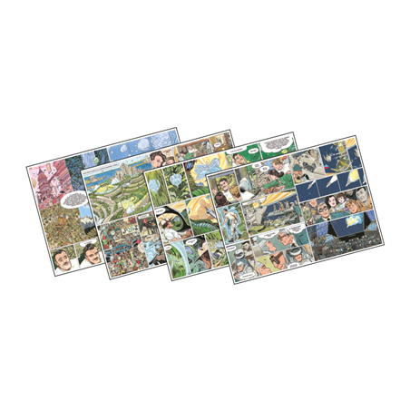 Image SETS DE TABLE OFFSET 'COMIC' 70 G/M2 31x43 CM QUADRICHROMIE PAPIER (2000 UNITÉ) #1