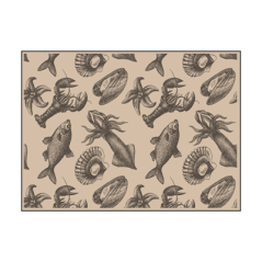 Image SETS DE TABLE OFFSET "MER" 70 G/M2 31x43 CM QUADRICHROMIE KRAFT (2000 UNITÉ) #1